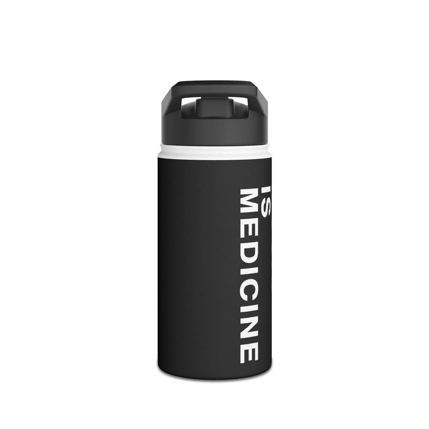 Music Is Medicine Stainless Steel Water Bottle, Standard Lid