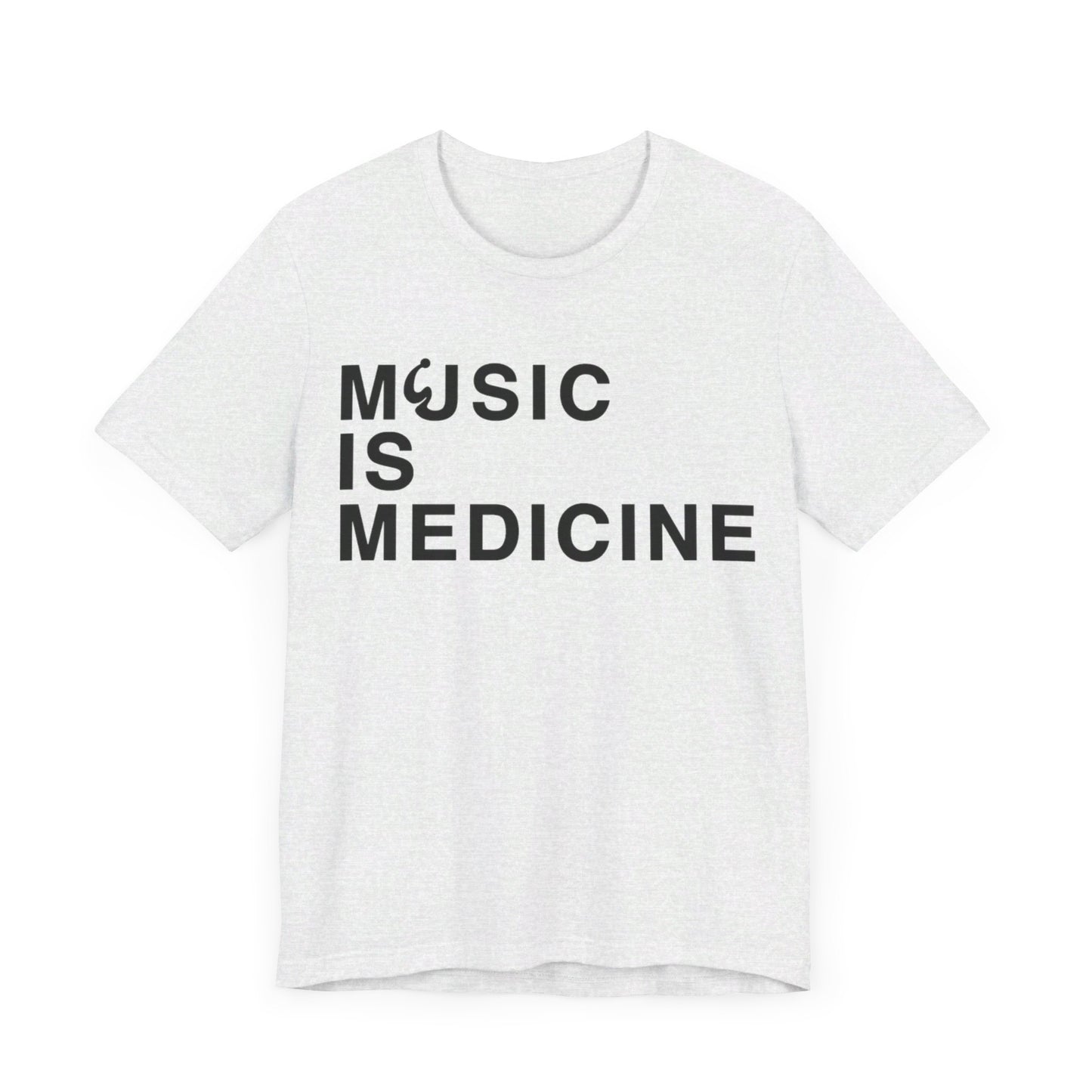 Music Is Medicine Unisex Jersey Short Sleeve Tee