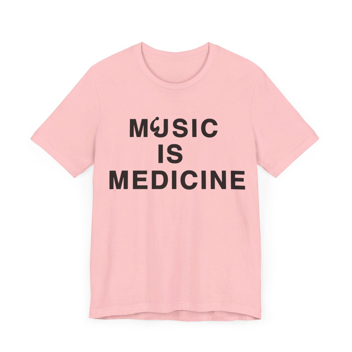 Music Is Medicine Unisex Jersey Short Sleeve Tee