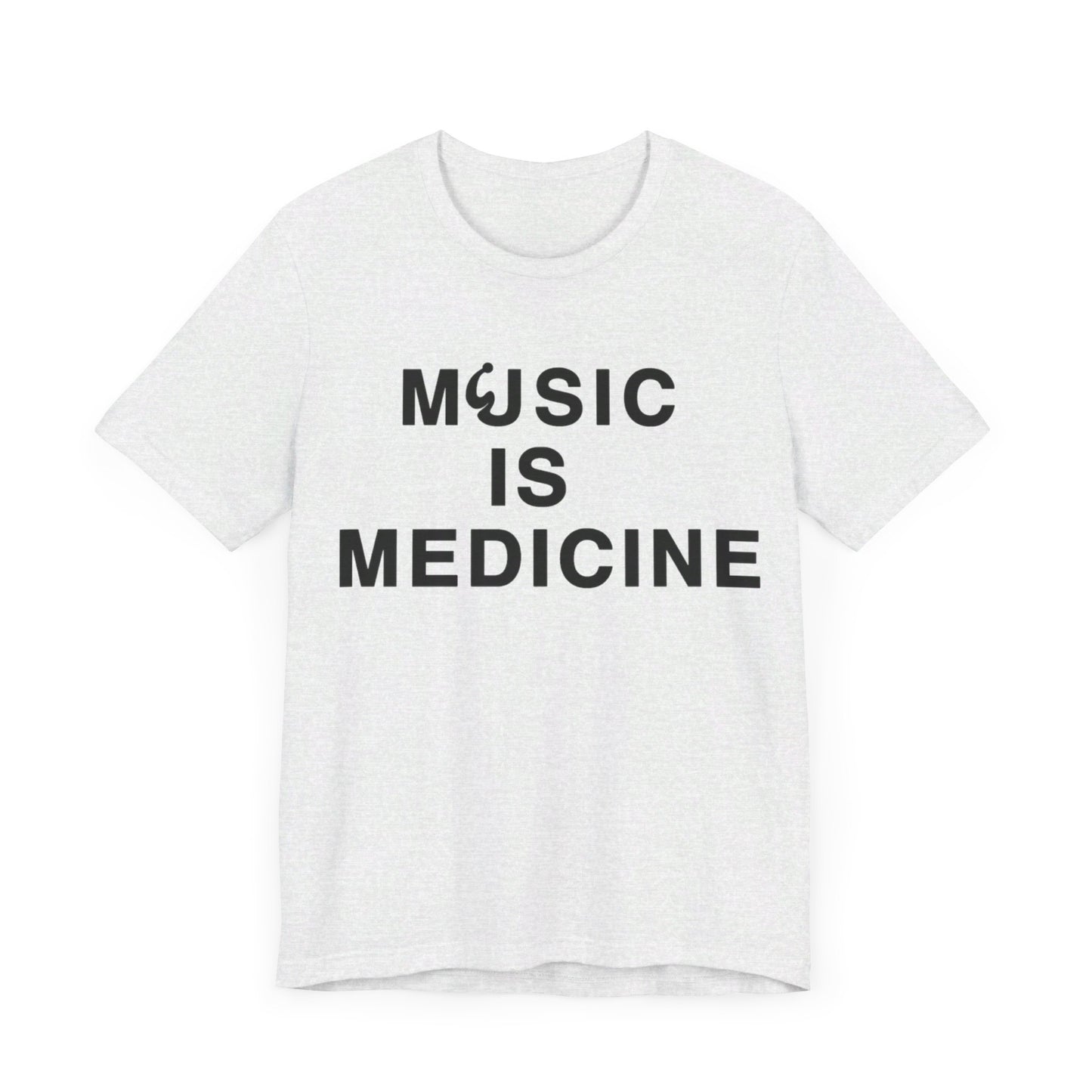 Music Is Medicine Unisex Jersey Short Sleeve Tee