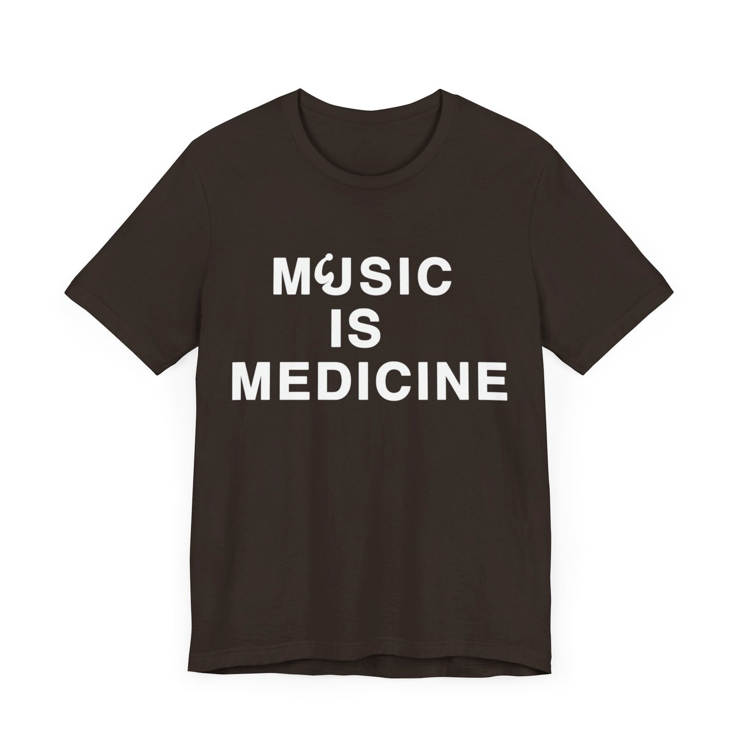 Music Is Medicine Unisex Jersey Short Sleeve Tee