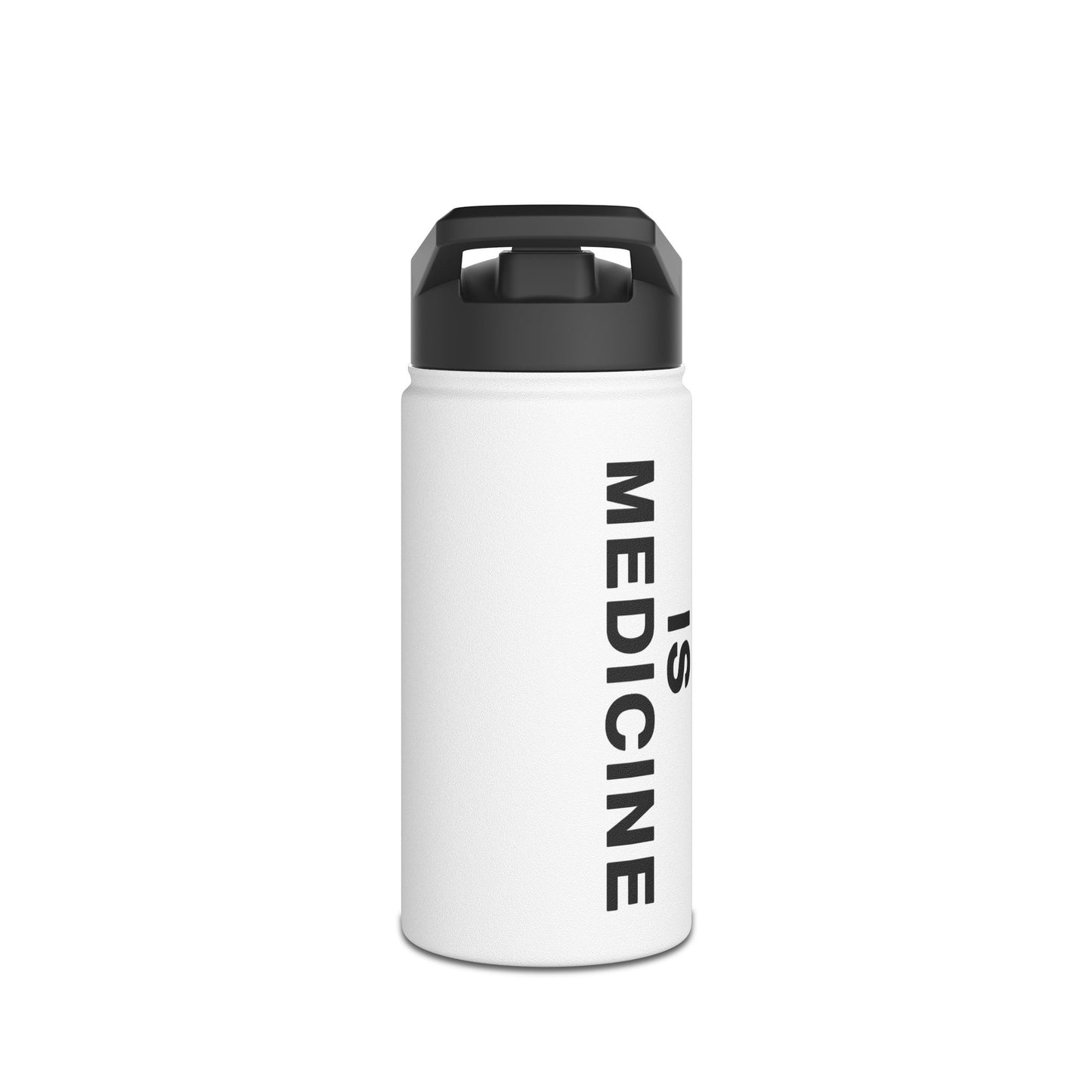 Music Is Medicine Stainless Steel Water Bottle, Standard Lid