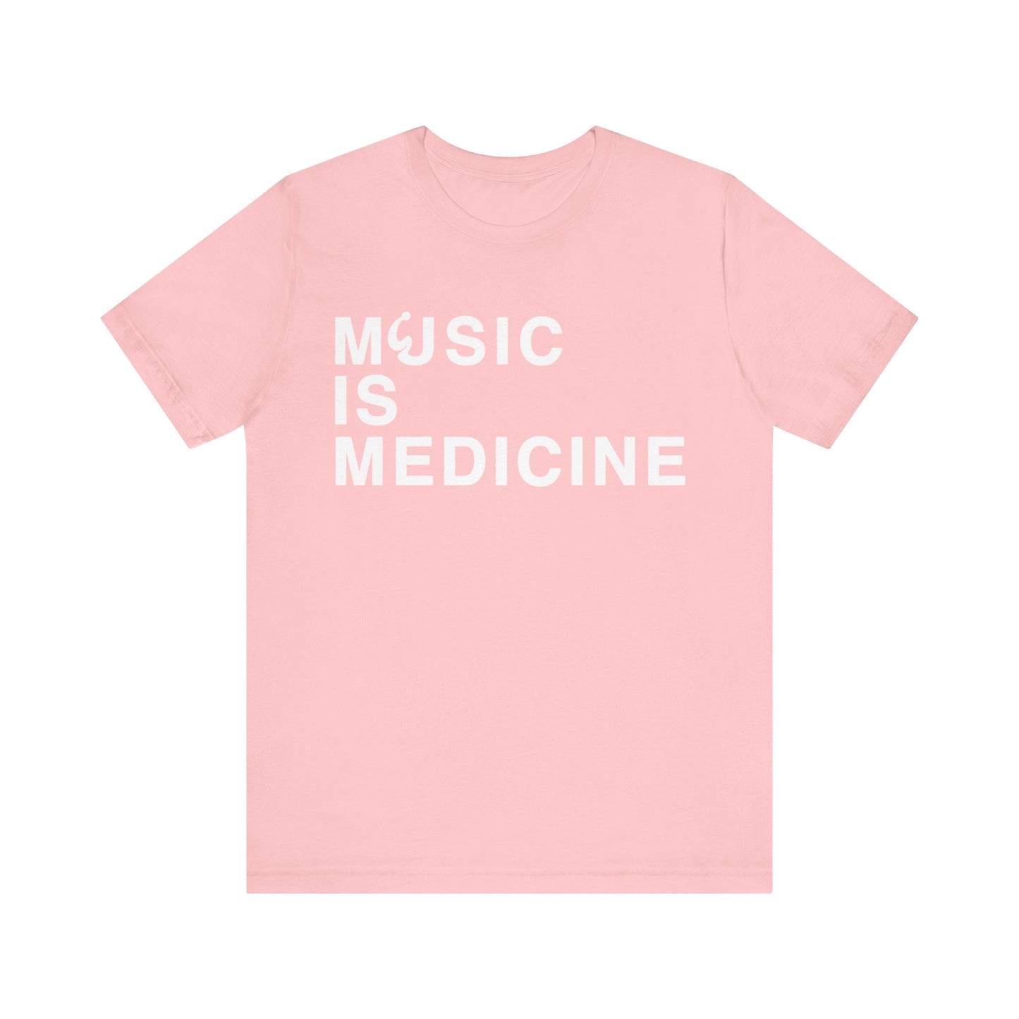 Music Is Medicine Unisex Jersey Short Sleeve Tee