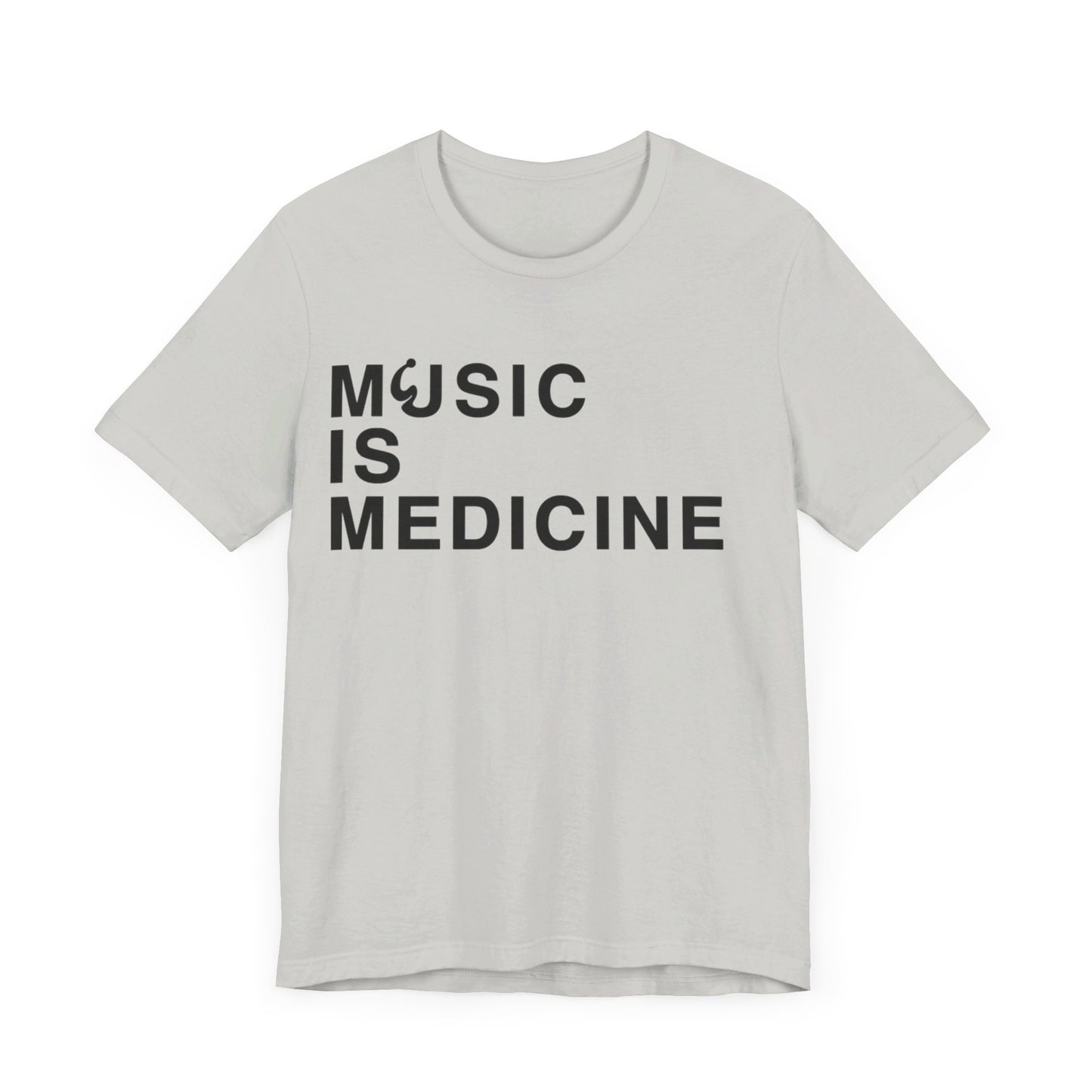 Music Is Medicine Unisex Jersey Short Sleeve Tee