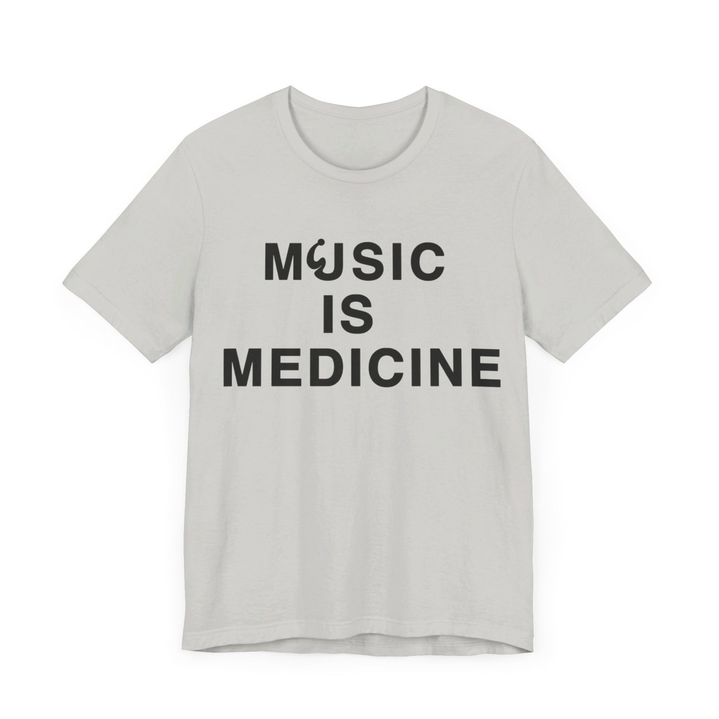 Music Is Medicine Unisex Jersey Short Sleeve Tee