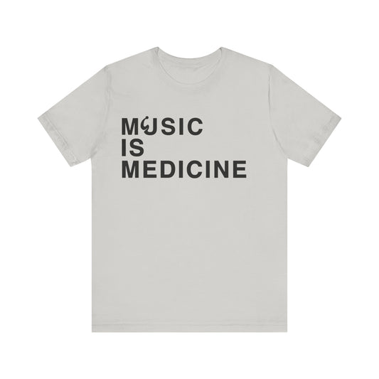 Music Is Medicine Unisex Jersey Short Sleeve Tee