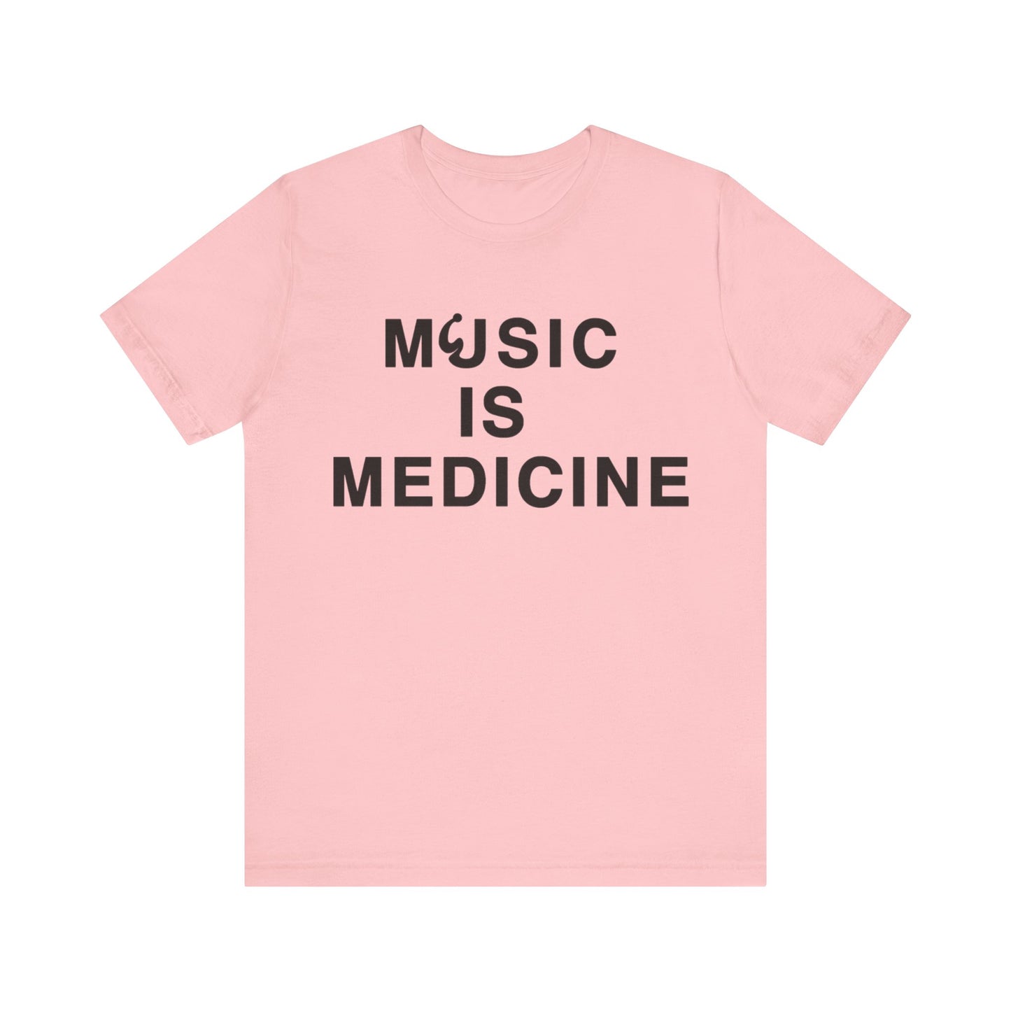 Music Is Medicine Unisex Jersey Short Sleeve Tee