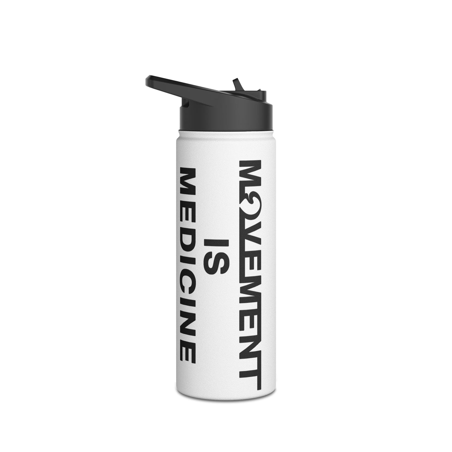 Movement is Medicine Stainless Steel Water Bottle, Standard Lid