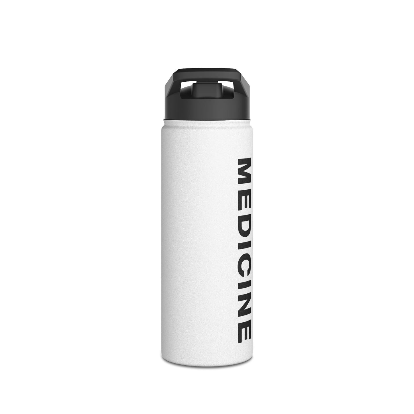 Music Is Medicine Stainless Steel Water Bottle, Standard Lid