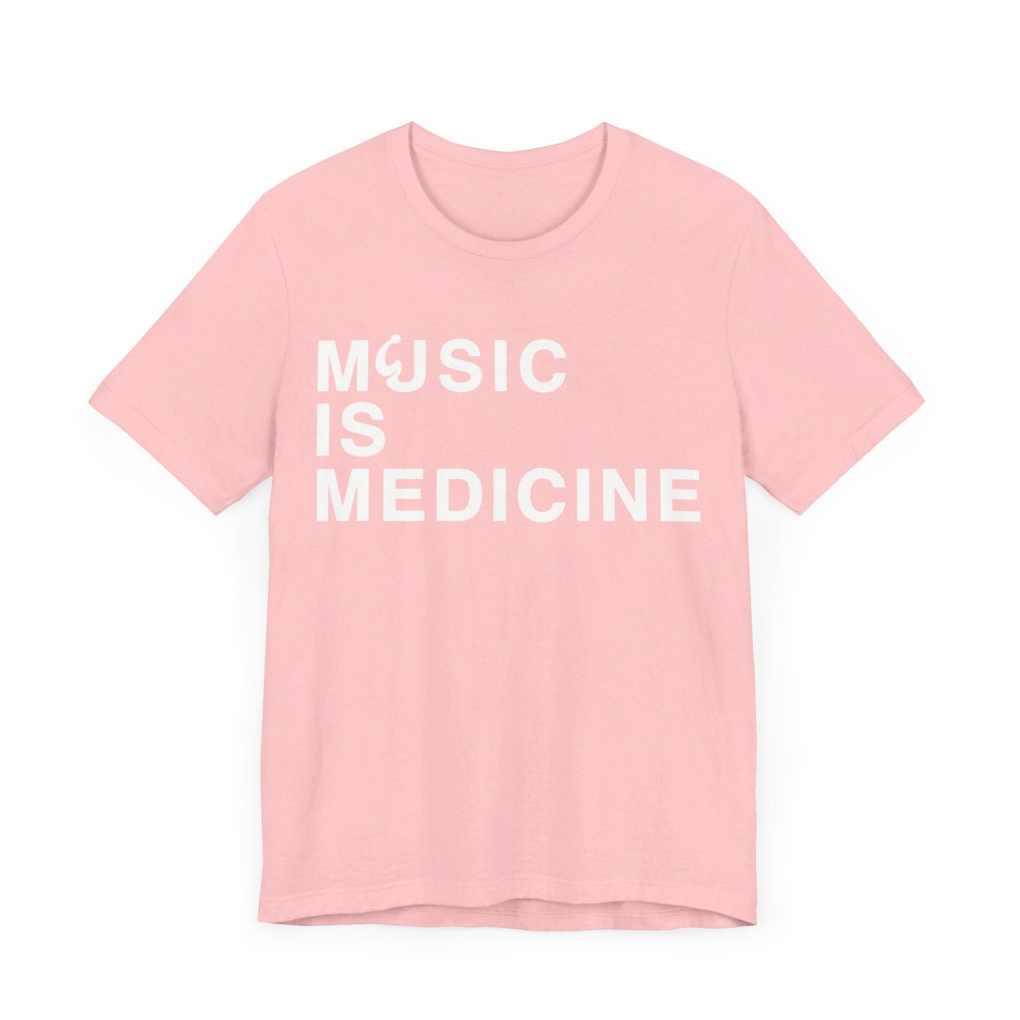 Music Is Medicine Unisex Jersey Short Sleeve Tee