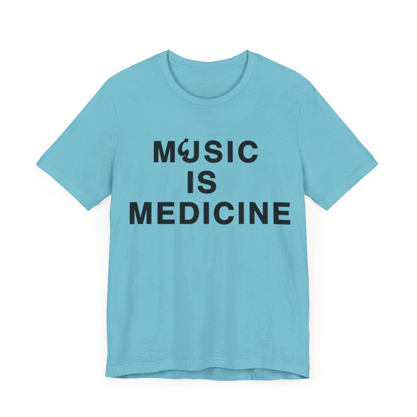 Music Is Medicine Unisex Jersey Short Sleeve Tee