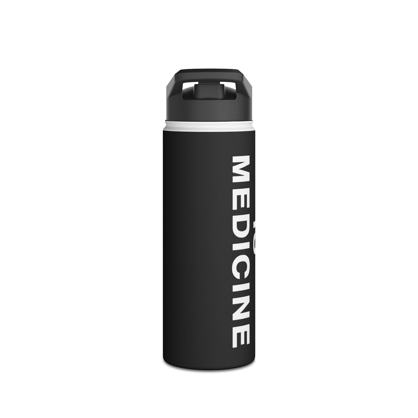 Music Is Medicine Stainless Steel Water Bottle, Standard Lid